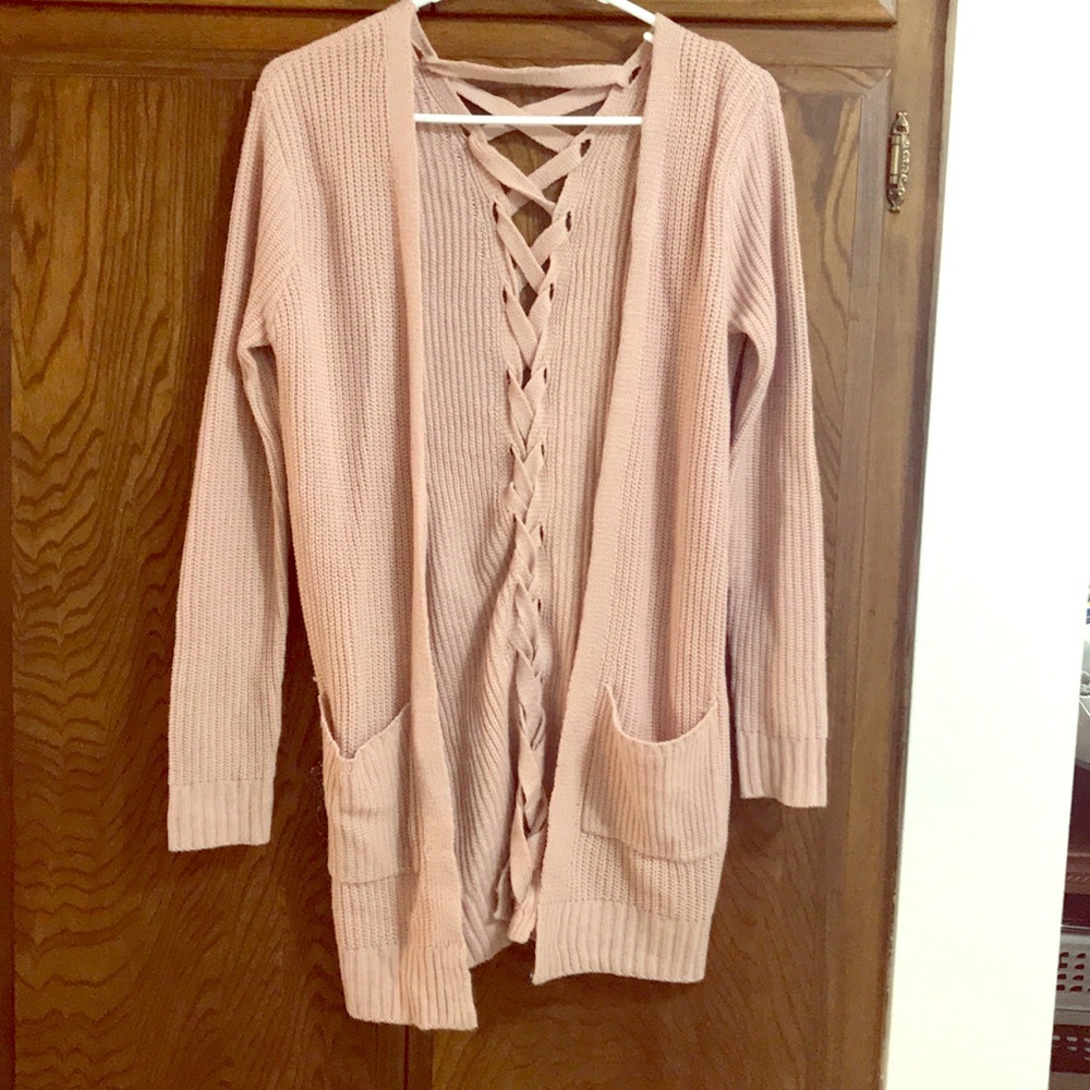 Light pink cardigan